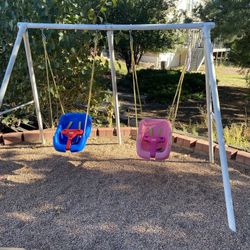 2 Little Tikes Swing Set Includes Swing Frame