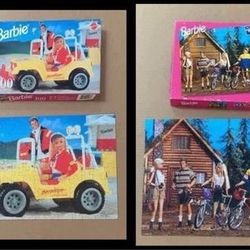 Vintage Barbie Puzzles 100pcs COMPLETE $3 each or $5 for Both xox