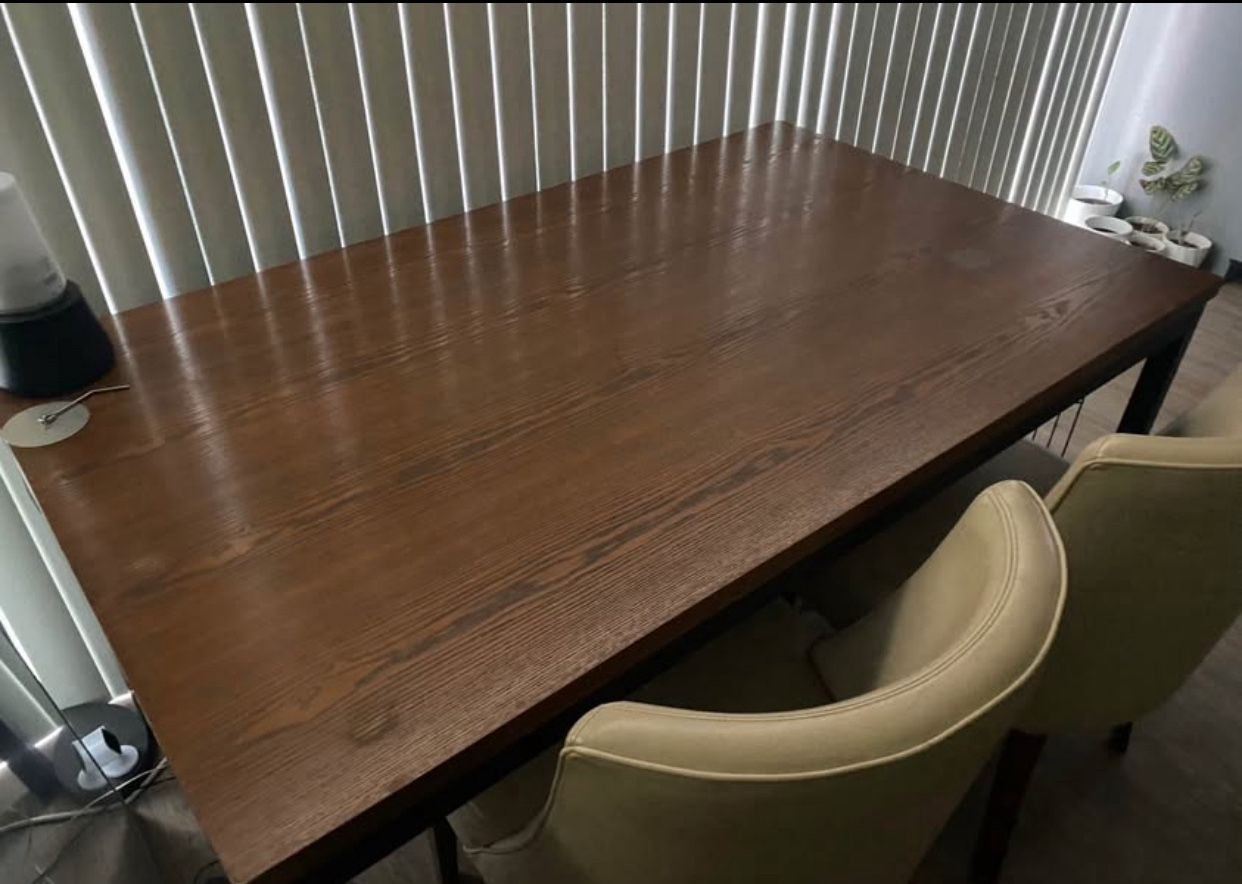 Wooden Metal Dining Table