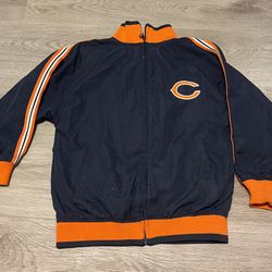 Authentic Reebok NFL Team Apparel Chicago Bears Youth Size Small Zipper Jacket