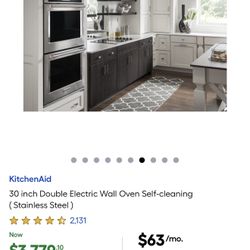 Kitchen Aid Dual Wall oven