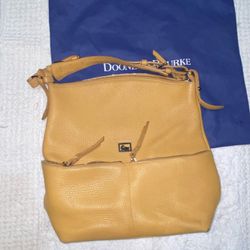 Dooney & Bourke DILLEN Leather Caramel Shoulder Bag 