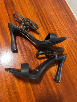 Karl Lagerfeld Black Strappy High Heel Sandals