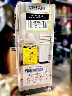 Vissani 5,000 BTU 3-1 Portable Air Conditioner (Unopened)