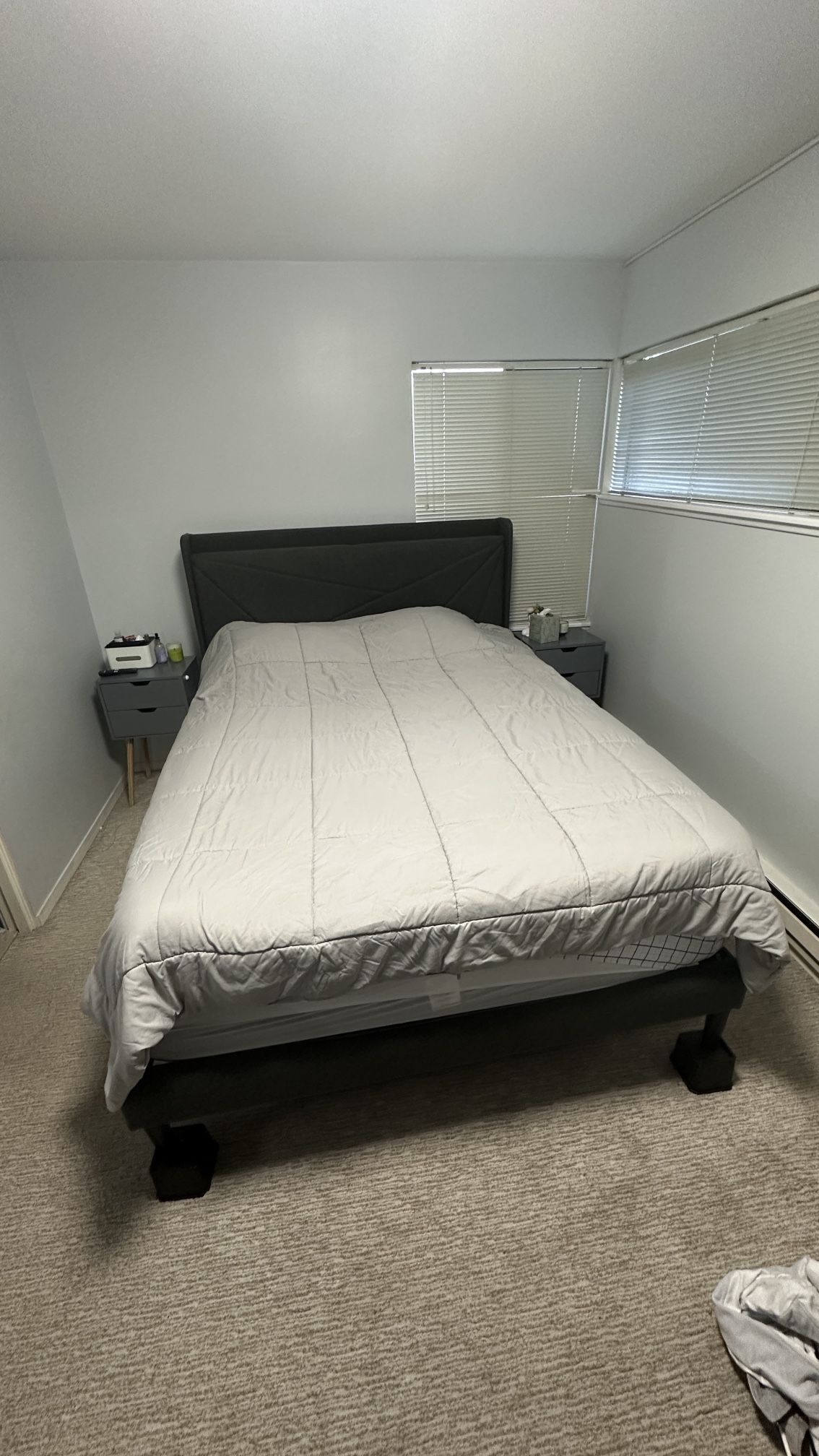 Grey Bed Frame (Queen)