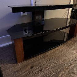 Glass Wood TV Stand