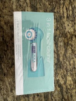 New 3-in-1 Facial Cleansing Brush Blackhead Remover