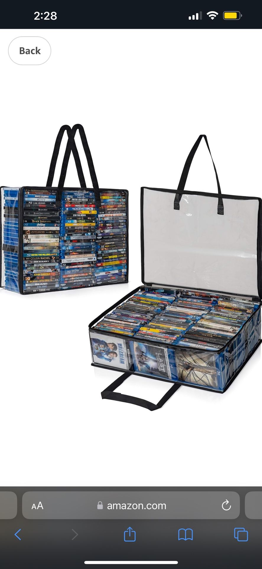 CD DVD Blu Ray Media Storage Bags