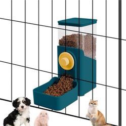 “New” Hanging Automatic Pet Food Dispenser  For Cage(blue)retail$39