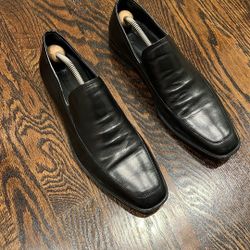 Boss Men Leather Shoe US Size 8.5, EU 42 In Very Good Condition