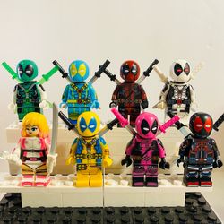 Deadpool Variants Multiverse 8pc Minifigure Set LEGO Compatible