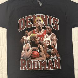Dennis Rodman Chicago Bulls Graphic Tshirt 