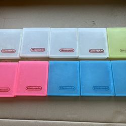 10 - Official NES Nintendo Plastic Game Cartridge Case Hard Clamshell