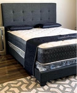 NEW FULL AND QUEEN SIZE BED WITH MATTRESS AND FREE DELIVERY