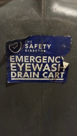 Eyewash Station Drain Cart