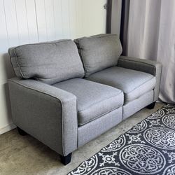 Like new clean gray loveseat couch