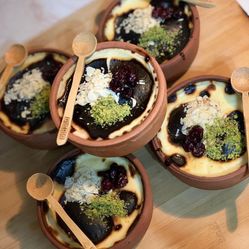 Clay Bowls for Cooking, Terracotta Bowls for Oven Cooking, Earthenware Cookware, 6 PCs