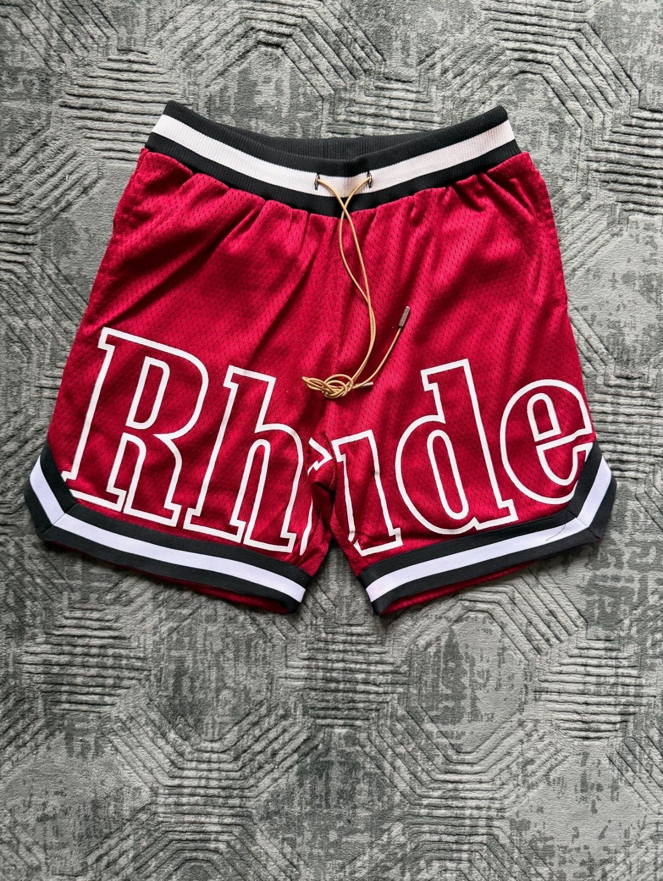 Rhude Red Basketball Shorts Size Small 