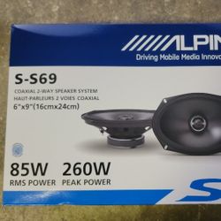 ALPINE TYPE S 2 WAY 6X9 SPEAKERS