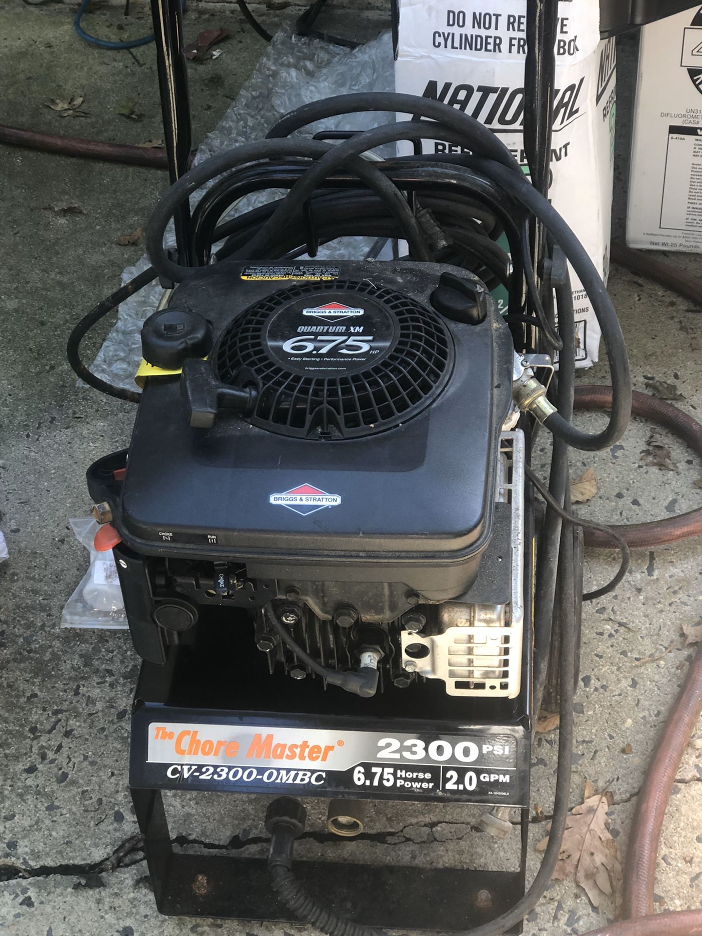 Gas pressure washer