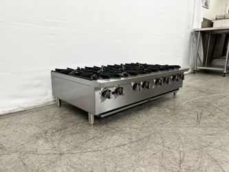 NSF 48 ins Eight burner gas heavy hot plates CCHPA48