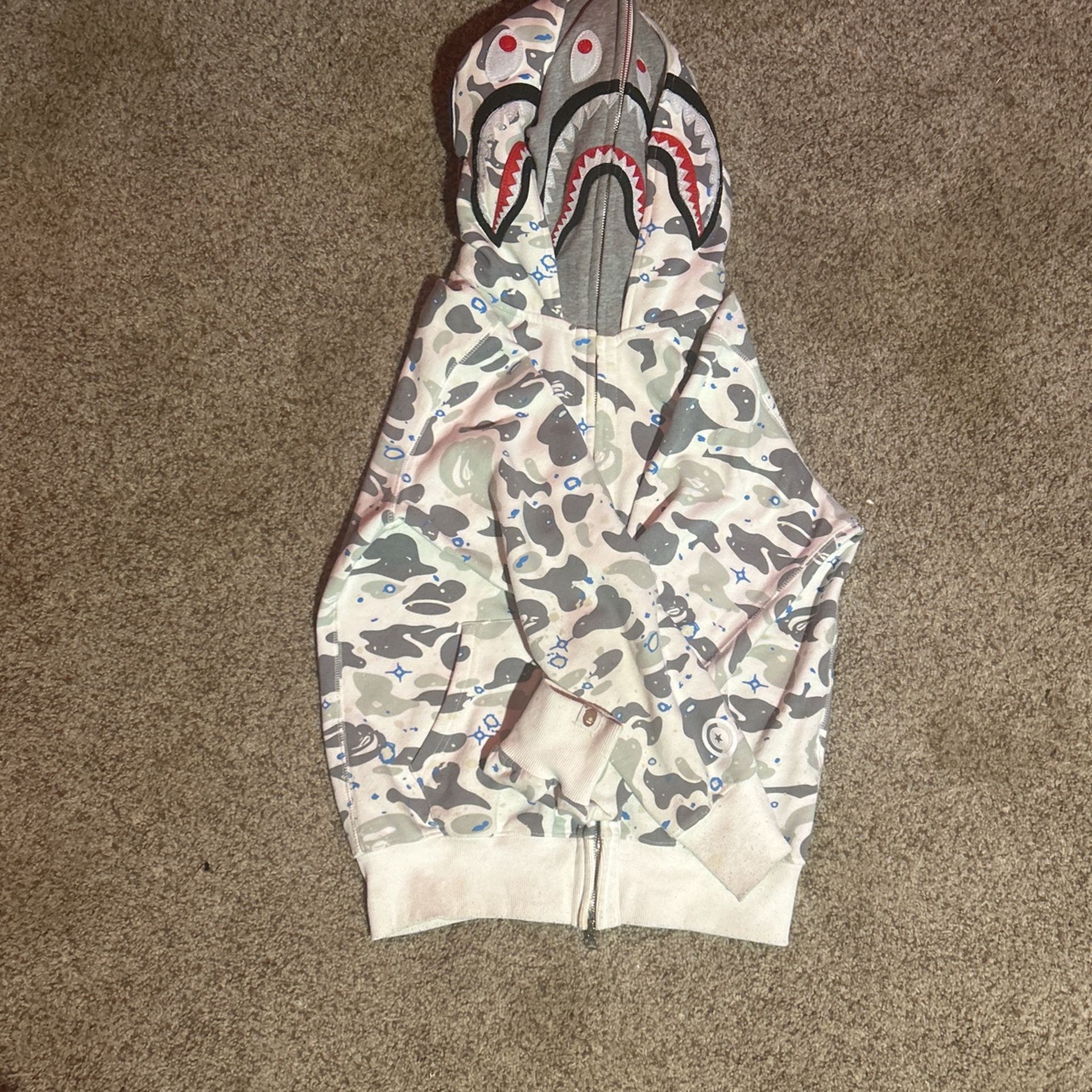Bape Zip Up White