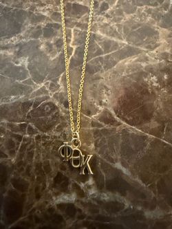 ⁠10K Yellow Gold Phi Theta Kappa Pendant Necklace