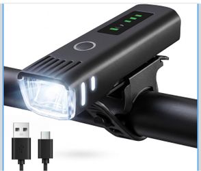 Smart Auto Sensor Bike Headlight 400LM, Rechargeable Waterproof Bicycle Front Light with Long Runtime, Tool-Free Quick Release Cycling Headlamp for Ni
