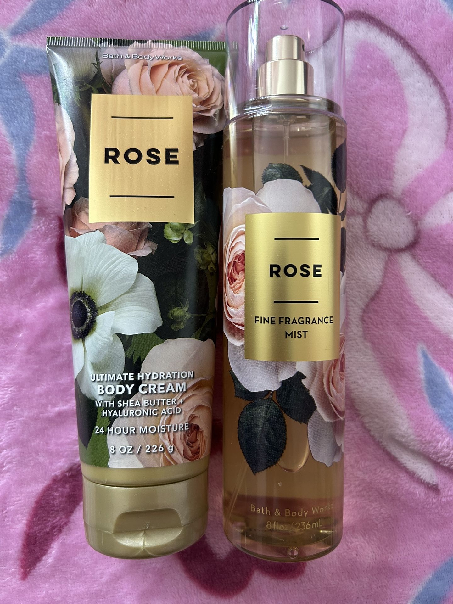 Rose Bath And Body Works Set