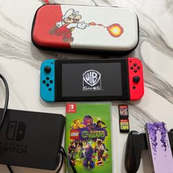 Nintendo Switch With 3 Games 