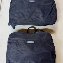 Black tumi packable backpack and duffel