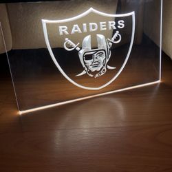 RAIDERS SHIELD LED NEON LIGHT SIGN 8x12