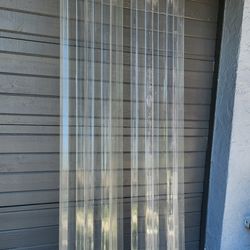 2 CLEAR 88 INCH BY15 INCH HURRICANE PANELS 