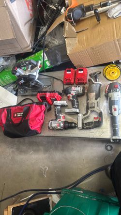Power tools .12 piece porter & cable set + extras.