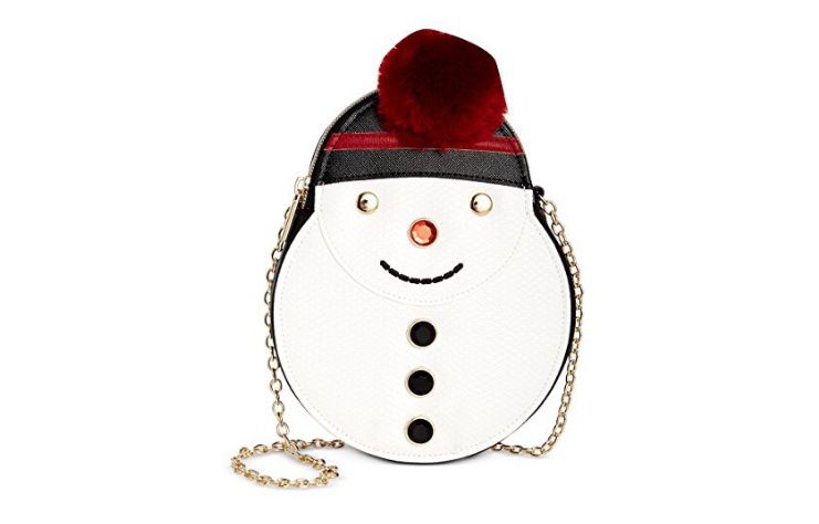 Celebrate Shop Holiday Snowman Crossbody Handbag 