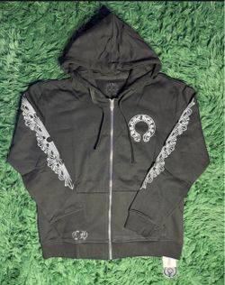 Chrome Hearts Black Zip-Up Hoodie
