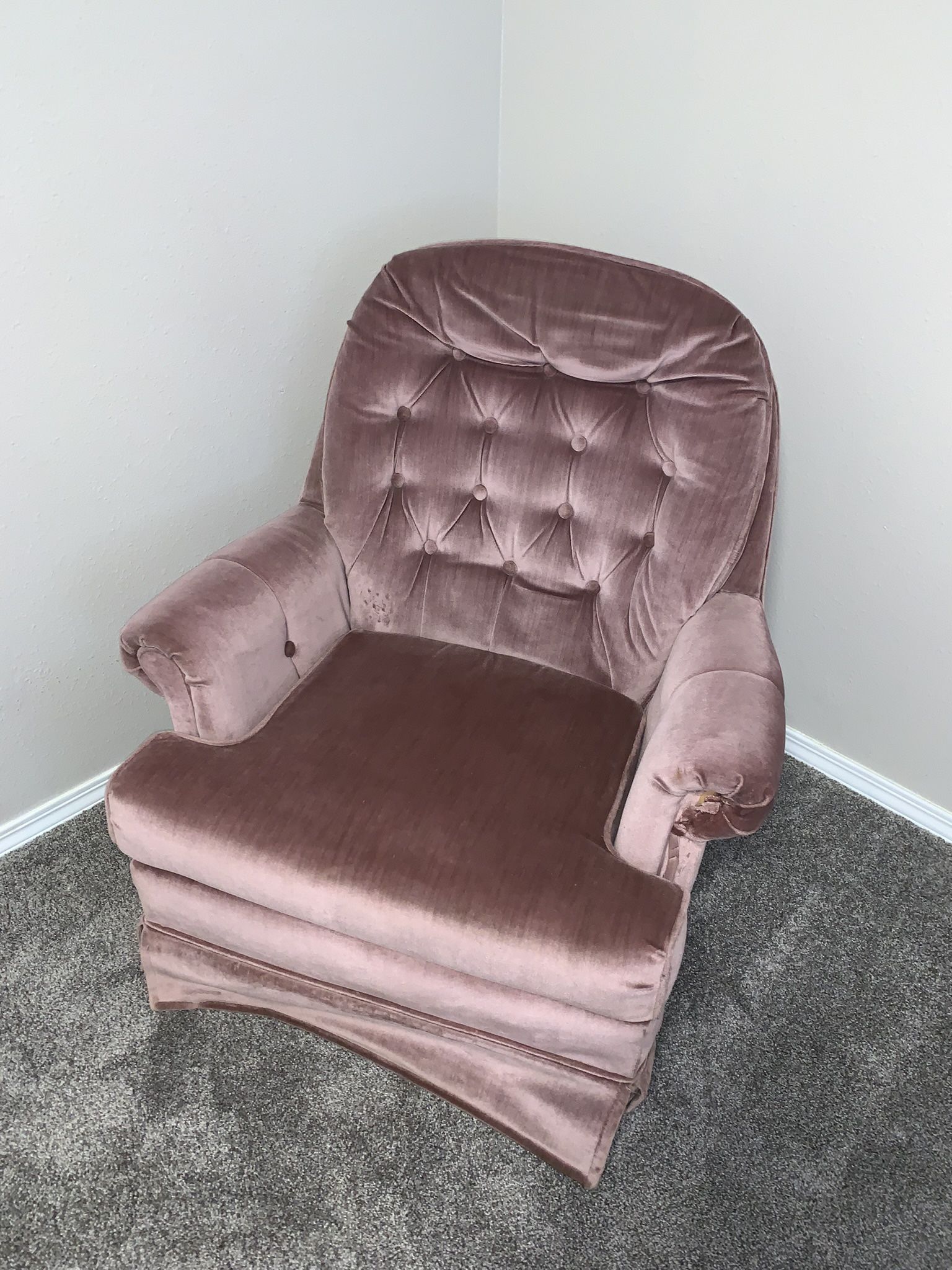 Vintage Velvet Chair