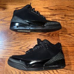 Air Jordan 3 Retro 2025 Black Cat Size 11 