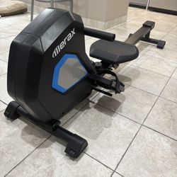 Merax Magnetic Rowing Machine - Like New, Foldable, 8 Resistance Levels