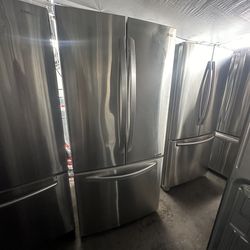 Lg French Door Apt Size 33” Stainless Steel Fridge We Deliver And Install👨🏻‍🔧🚚