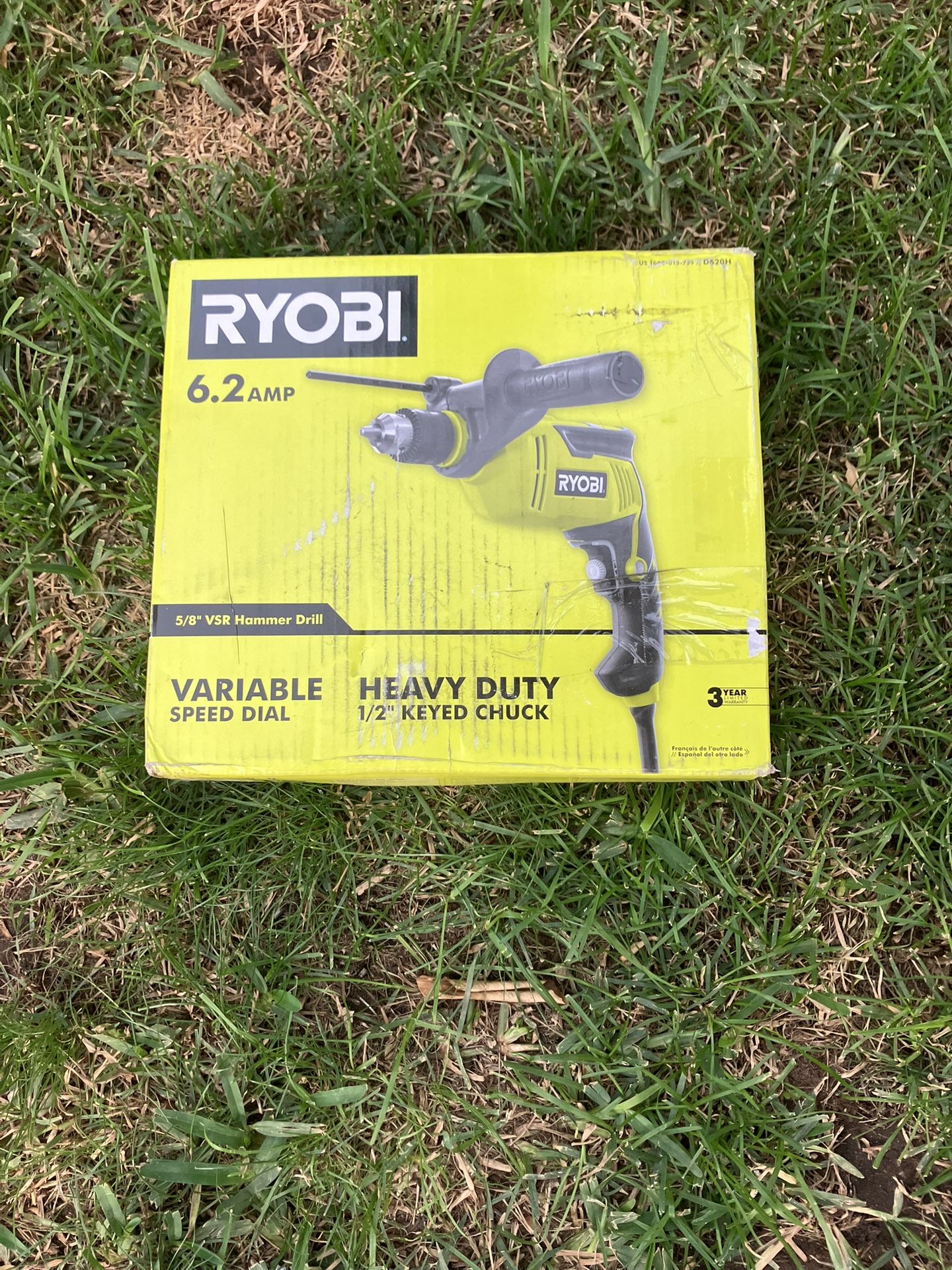 RYOBI 6.2 AMP 5/8” VSR Hammer Drill
