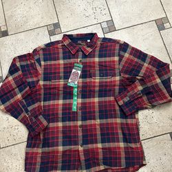 NWT Orvis men’s heavy weight flannel shirt Size XL