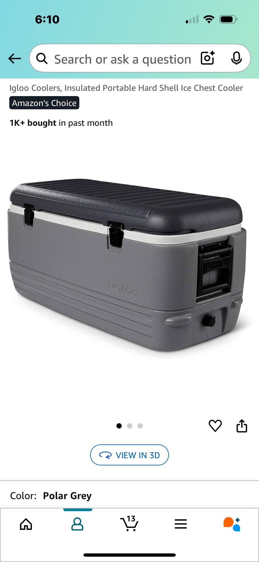 Nice Big Igloo cooler