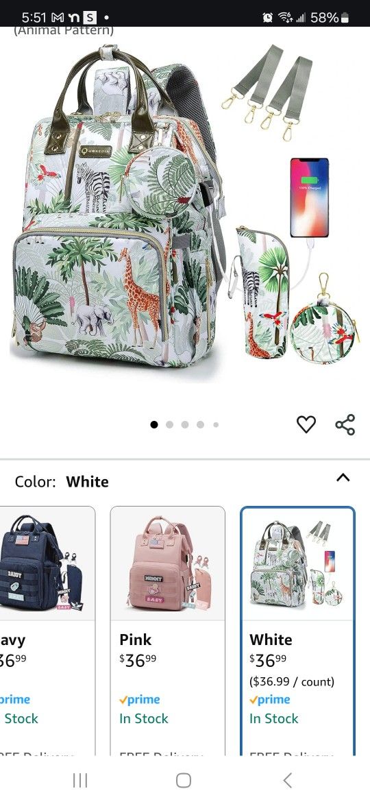 Super Cute Brand New Diaper Bags Still In Wrap With Tags.