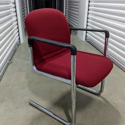 Pair of Vintage Chrome Tubular Cantilever Armchairs by Schafer Bros.
