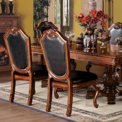 7pc Dining Set - Traditional style Table + 6 Chairs