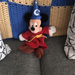  New Mickey Mouse Sorcerer Vintage Plush
