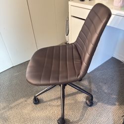 Brown Leather Office Chair 