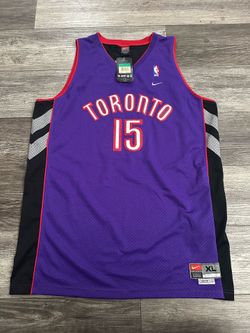 Men’s NBA Retro Vintage Toronto Raptors Vince Carter Jersey XL +2 Length