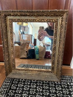 Mirror, Ornate Gold, Vintage